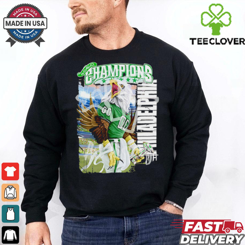 World Champions 2024 Philadelphia Eagles go Birds mascot shirt World Champions 2024 Philadelphia Eagles go Birds mascot shirt