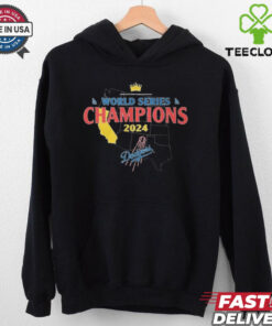 World Series Champions 2024 Los Angeles Dodgers Maps USA Shirt