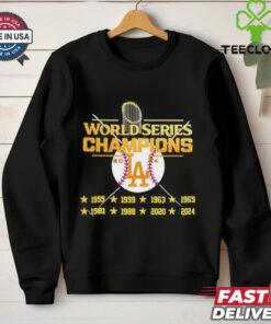World Series Champions Los Angeles Dodgers 1955 1959 1963 1965 1981 1988 2020 2024 shirt 1 World Series Champions Los Angeles Dodgers 1955 1959 1963 1965 1981 1988 2020 2024 shirt