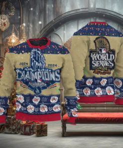 World Series Champions Ugly Sweater Shirt, 2024 LA Dodgers World Series Champions Ugly Sweater