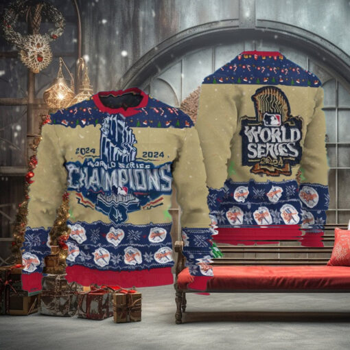 World Series Champions Ugly Sweater Shirt, 2024 LA Dodgers World Series Champions Ugly Sweater