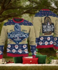 World Series Champions Ugly Sweater Shirt, 2024 LA Dodgers World Series Champions Ugly Sweater