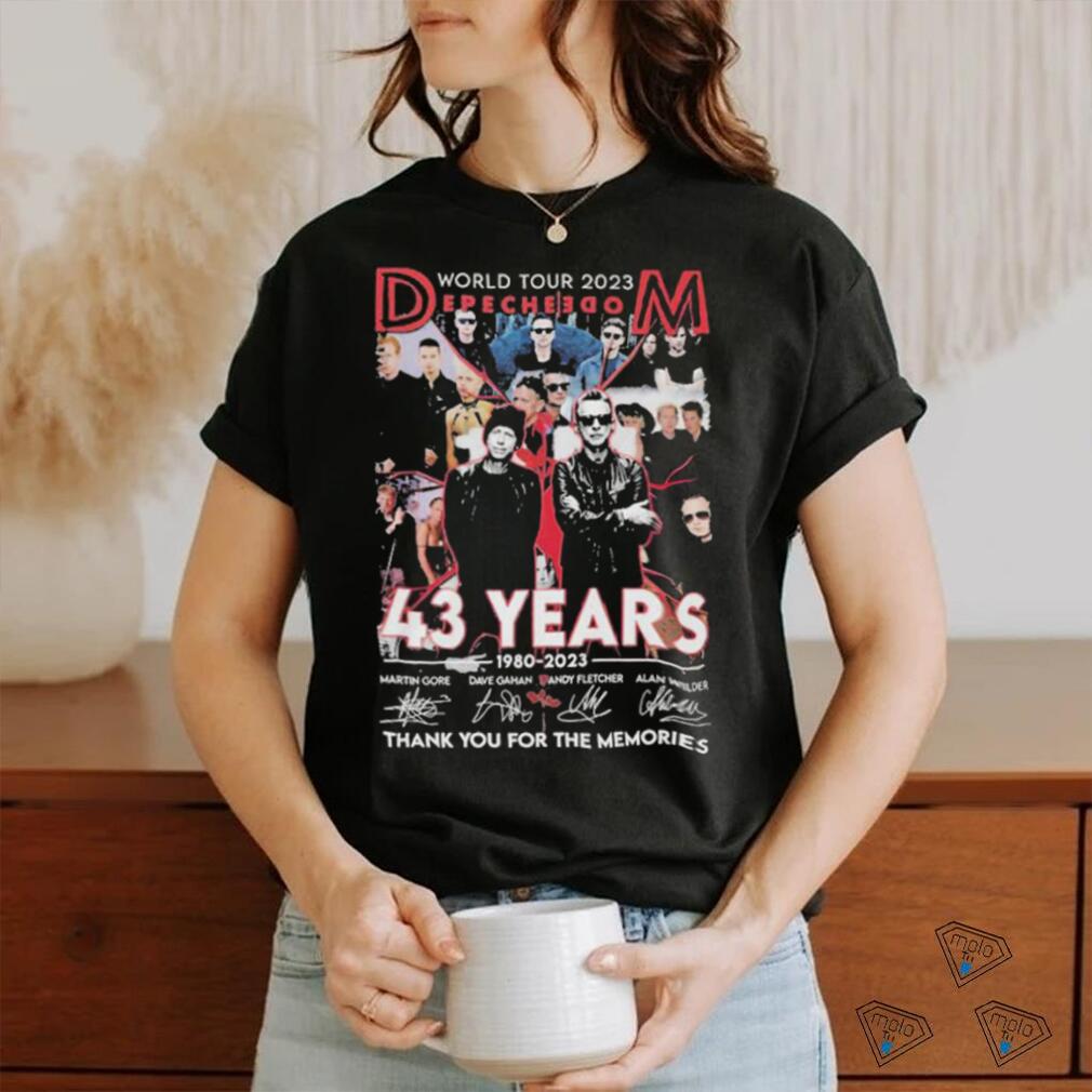 World Tour 2023 Depeche Edom 43 Years 19802 203 Signatures shirt World Tour 2023 Depeche Edom 43 Years 19802 203 Signatures shirt