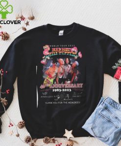 World Tour 2023 Red Hot Chili Peppers 40th Anniversary 1983 – 2023 Thank You For The Memories T Shirt