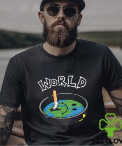 World drawing earth shirt
