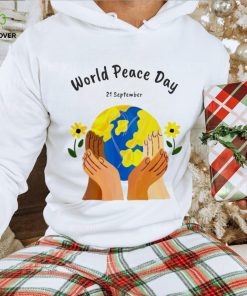 World peace day 21 September earth and flowers shirt 3 World peace day 21 September earth and flowers shirt