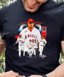 World series Champions 2002 Los Angeles Angels baseball famous players shirt