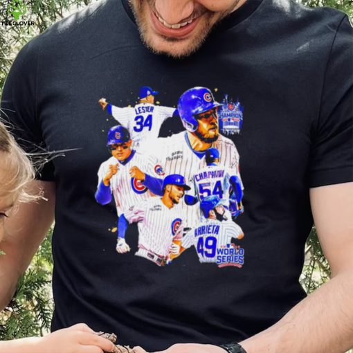 World series Champions 2016 Chicago Cubs baseball famous players shirt