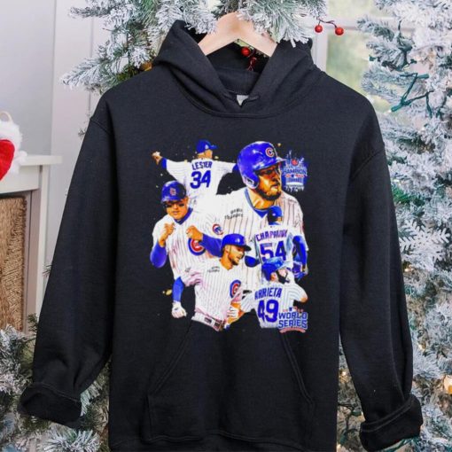 World series Champions 2016 Chicago Cubs baseball famous players shirt