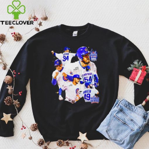 World series Champions 2016 Chicago Cubs baseball famous players shirt