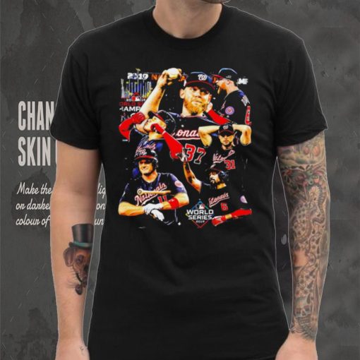 World series Champions 2019 Washington Nationals baseball famous players shirt