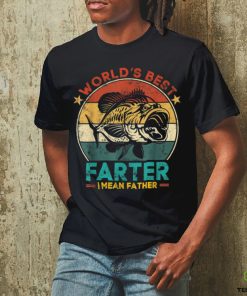 Worlds Best Farter I Mean Father Best Dad Ever Cool Fish T Shirt