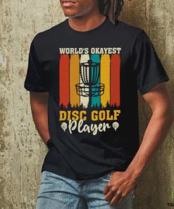 Worlds Okayest Disc Golf Player Vintage T Shirt