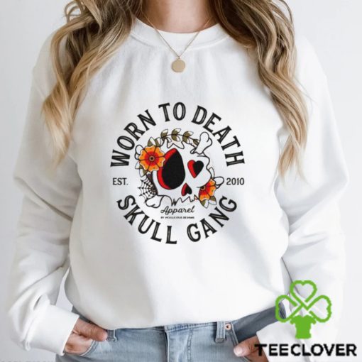 Worn to death skull gang 2010 shirt