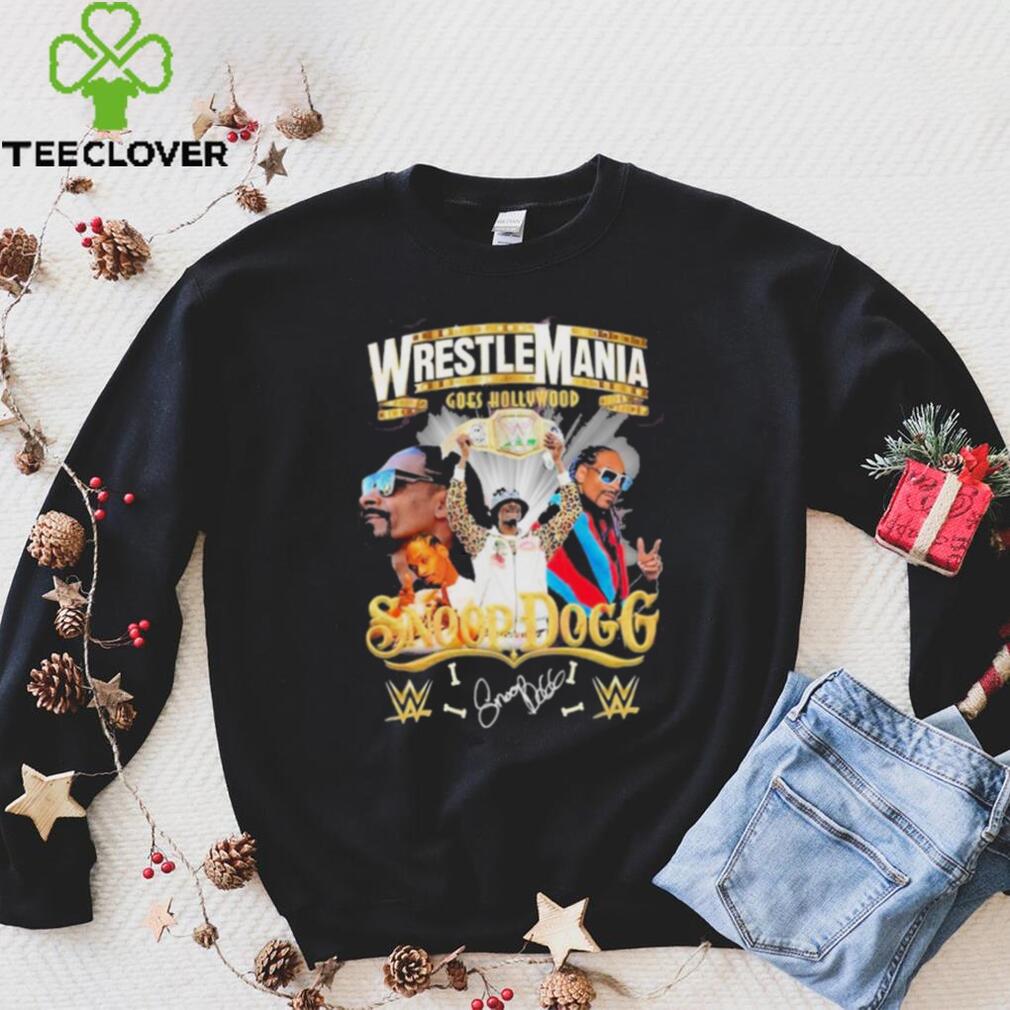 WrestleMania Goes Hollywood Snoop Dogg Siganture T Shirt