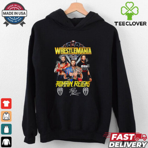 Wrestlemania Roman Reigns WWE signature shirt