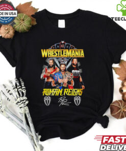 Wrestlemania Roman Reigns WWE signature shirt