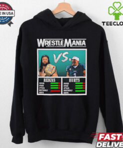 Wrestlemania Roman Reigns vs Jalen Hurts shirt