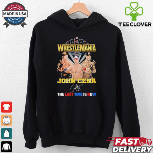 Wrestlemania WWE John Cena Signature The Last Time Is Now T Shirt