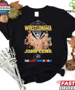 Wrestlemania WWE John Cena Signature The Last Time Is Now T Shirt