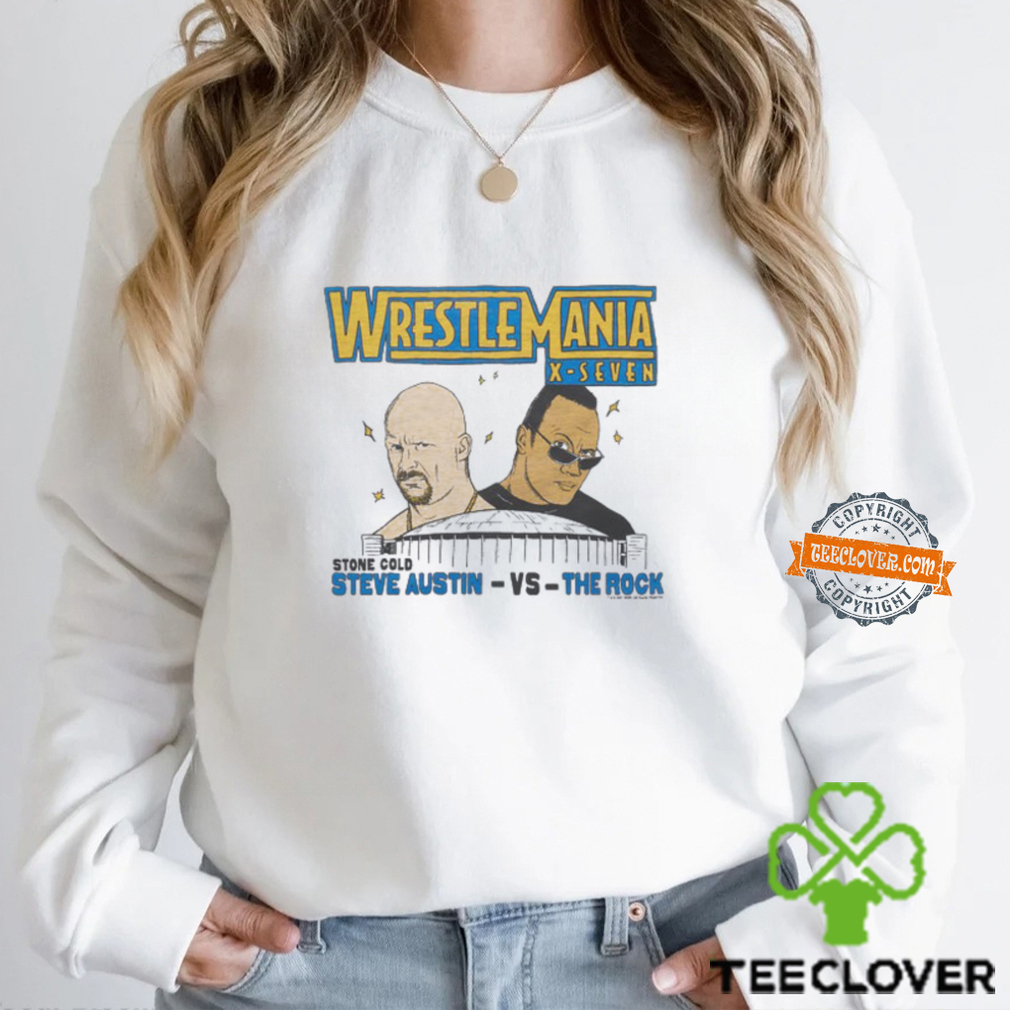 Wrestlemania X7 Austin Vs Rock Shirt Wrestlemania X7 Austin Vs Rock Shirt