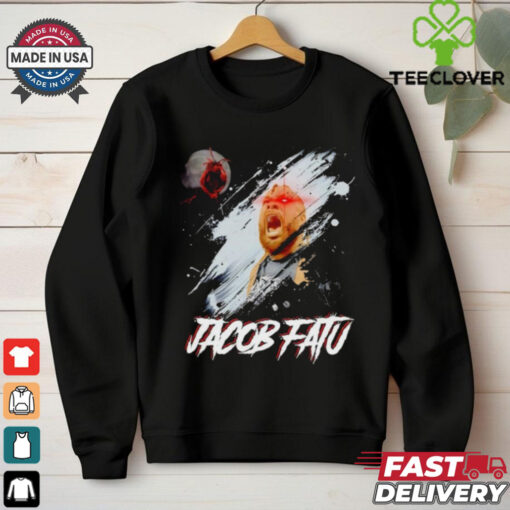 Wrestling Jacob Fatu The Werewolf laser eyes shirt