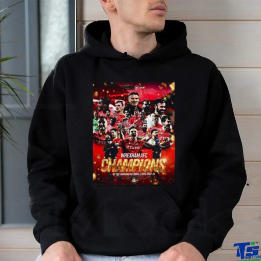 Wrexham AFC Champions Vanarama National League 2022 23 poster shirt