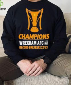 Wrexham AFC Champions Wrexham Afc Record Breakers 22 23 shirt