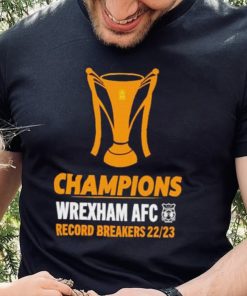 Wrexham AFC Champions Wrexham Afc Record Breakers 22 23 shirt