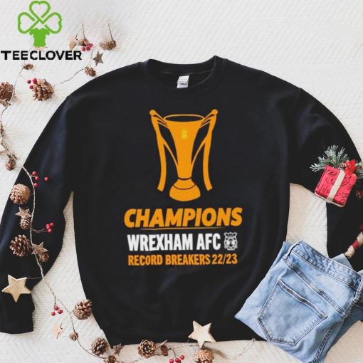 Wrexham AFC Champions Wrexham Afc Record Breakers 22 23 shirt