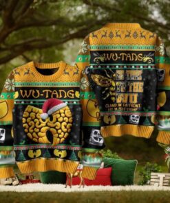 Wu Tang Clan Be True To The Wu Cland In Da Front Chirstmas Gifts 2024 Xmas For Family And Friends Ugly Sweater