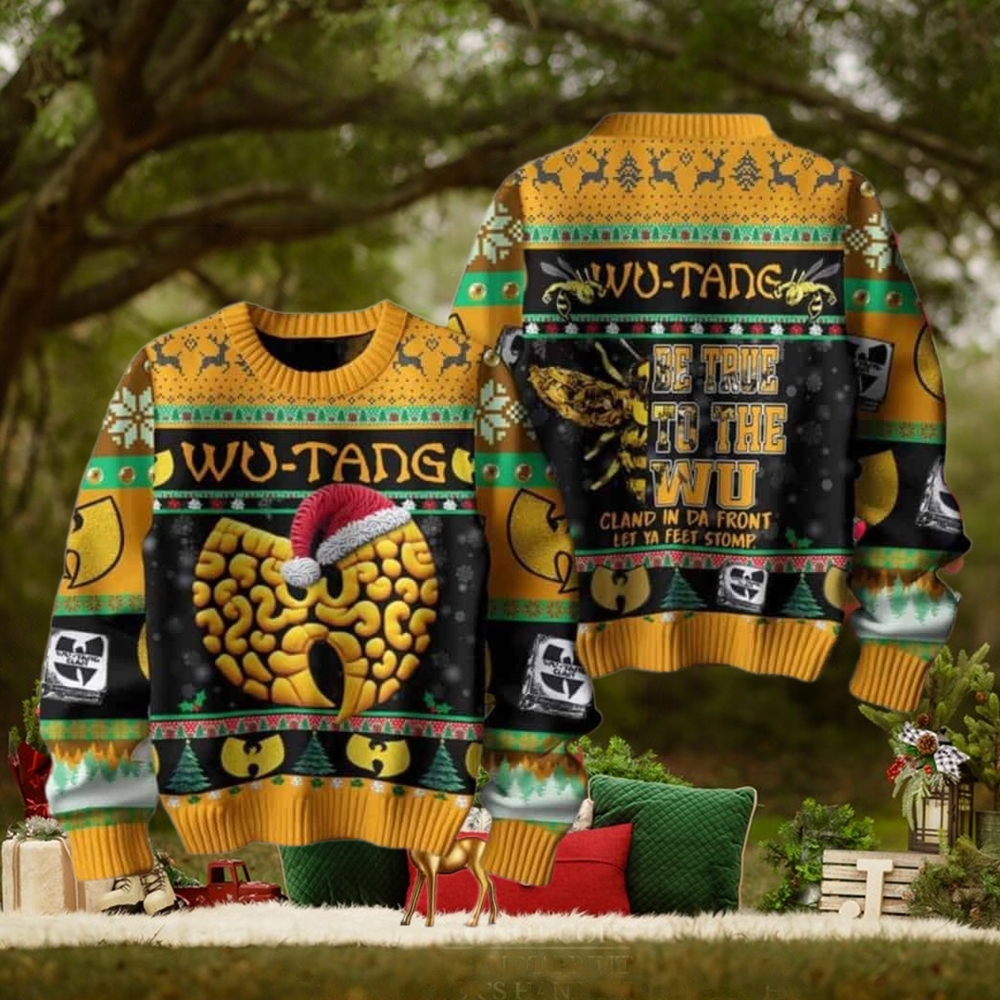 Wu Tang Clan Be True To The Wu Cland In Da Front Chirstmas Gifts 2024 Xmas For Family And Friends Ugly Sweater Wu Tang Clan Be True To The Wu Cland In Da Front Chirstmas Gifts 2024 Xmas For Family And Friends Ugly Sweater