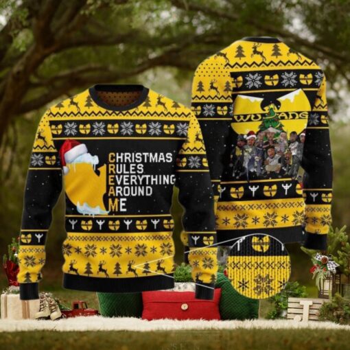 Wu Tang Clan Christmas Rules Everything Around Me Chirstmas Gifts 2024 Xmas For Family And Friends Ugly Sweater