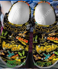 Wu Tang Clan Cream Scared Crocs