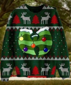 Wu Tang Clan Logo With Chandelier Ugly Christmas Sweater