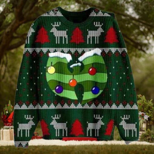 Wu Tang Clan Logo With Chandelier Ugly Christmas Sweater