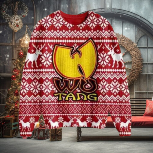 Wu Tang Logo Signature Chirstmas Gifts 2024 Xmas For Family And Friends Ugly Sweater
