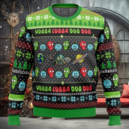 Wubba Lubba Rick and Morty Ugly Christmas Sweater