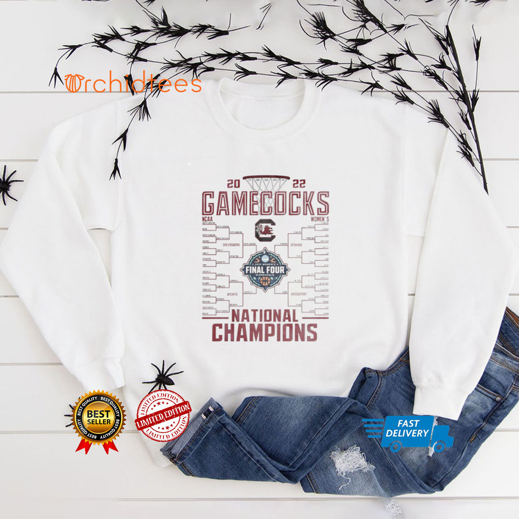 South Carolina Gamecocks Women's Basketball National Champions Bracket T Shirt