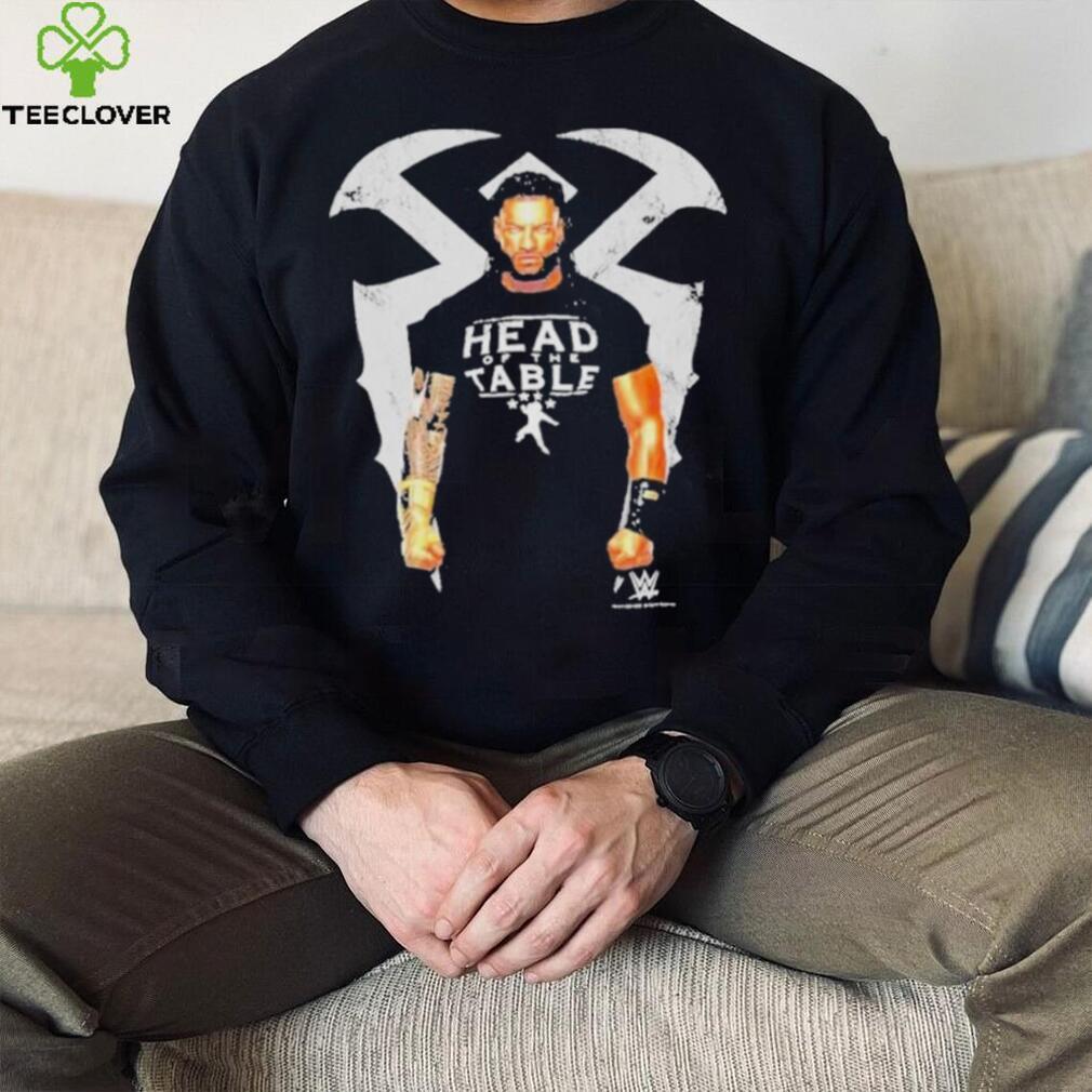 Wwe roman reigns head of the table photo real portrait shirt shirt