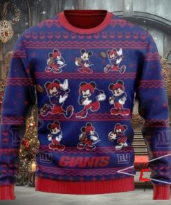 Nfl New York Giants Black Blue Ugly Christmas Sweaters