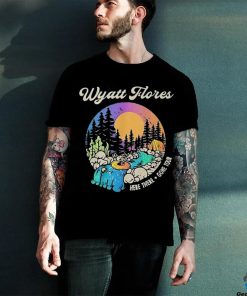 Wyatt Flores Surfing Skeleton Here There Gone Tour 2024 Shirt