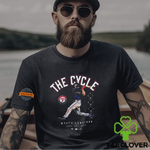 Wyatt Langford Texas Rangers Cycle June 30th 2024 Shirt