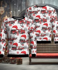 Wyckoff Fire Department, Wyckoff , New Jersey Christmas AOP Ugly Sweater Holiday Sweater For Men And Women