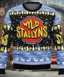 Wyld Stallyns Bill And Teds Excellent Adventure Ugly Christmas Sweater