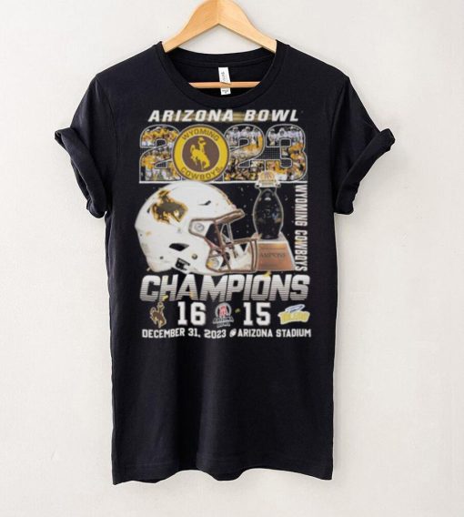 Wyoming Cowboys Arizona Bowl 2023 Champions December 31 2023 Arizona Stadium Shirt