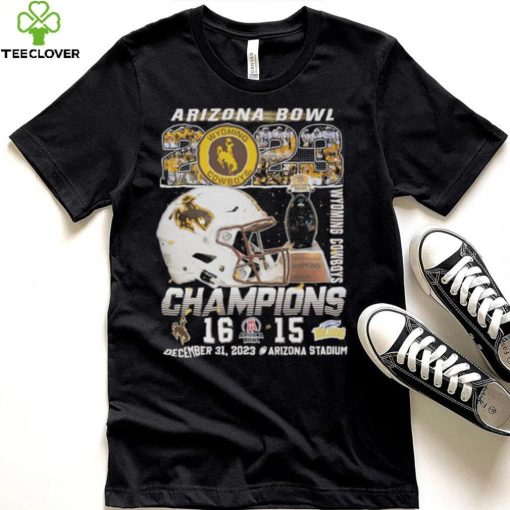 Wyoming Cowboys Arizona Bowl 2023 Champions December 31 2023 Arizona Stadium Shirt