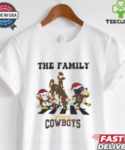 Wyoming Cowboys X Family Bluey Merry Christmas 2024 Shirt