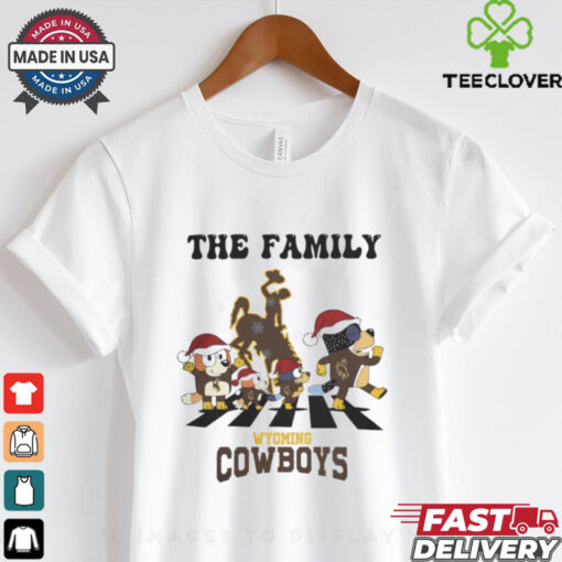 Wyoming Cowboys X Family Bluey Merry Christmas 2024 Shirt