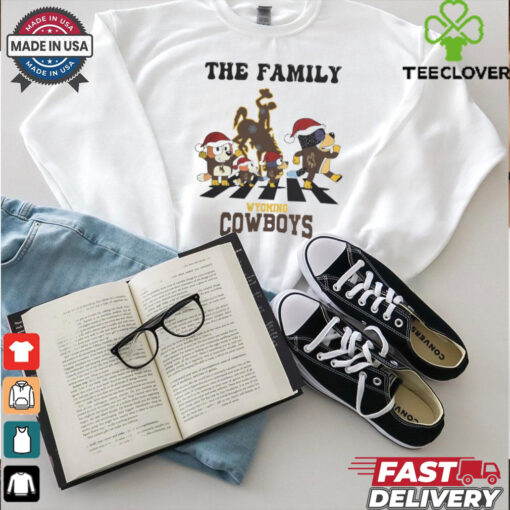 Wyoming Cowboys X Family Bluey Merry Christmas 2024 Shirt